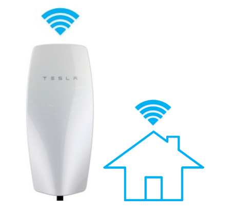 Tesla Wall Connector with Wi-Fi capability